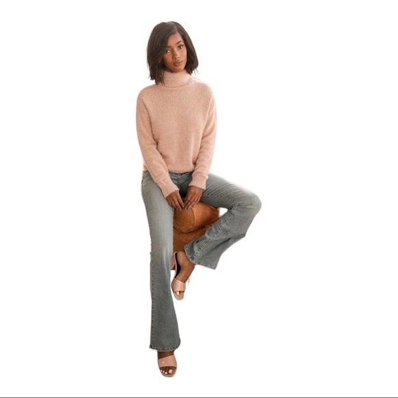 LULUS Positively The Best Eyelash Knit Turtleneck Sweater in Mauve - Picture 2 of 9